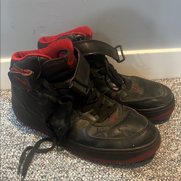 Nike Other - Vintage Black and Red Jordan High Top Sneakers